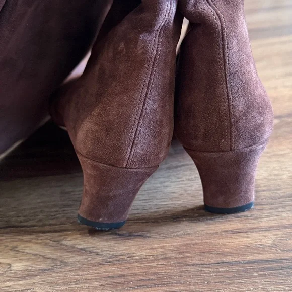 STAUD Brown Suede Knee-High Boots - Picture 7 of 8